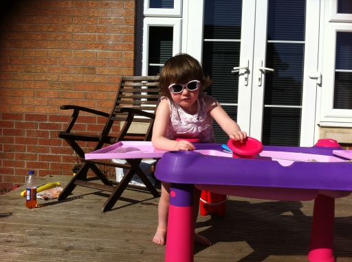 having fun outdoors