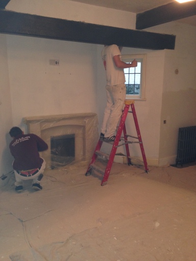 hard at work
