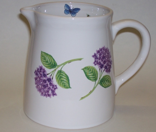 Hydrangea milk jug
