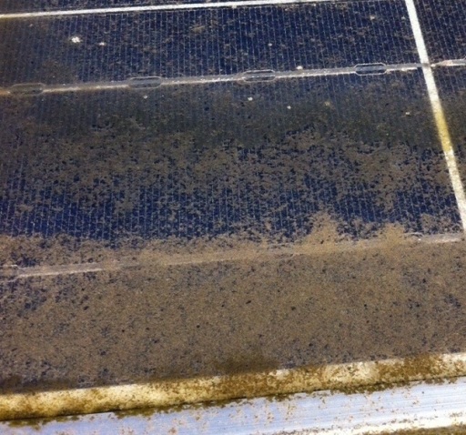 Dirty solar panels