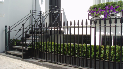 Bespoke gates and railing fabricated to suit