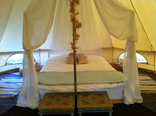Wedding tent for bride and groom
