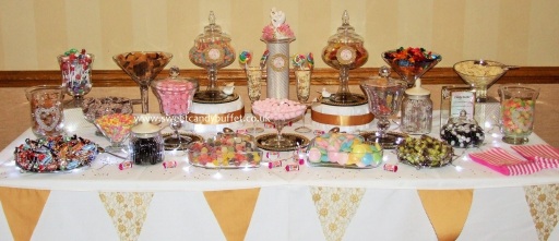 Asian wedding sweets buffet table cart Sheffield
