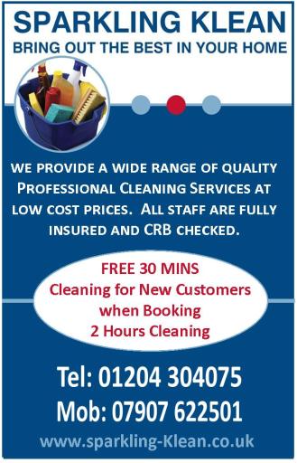 cleaner in Bolton