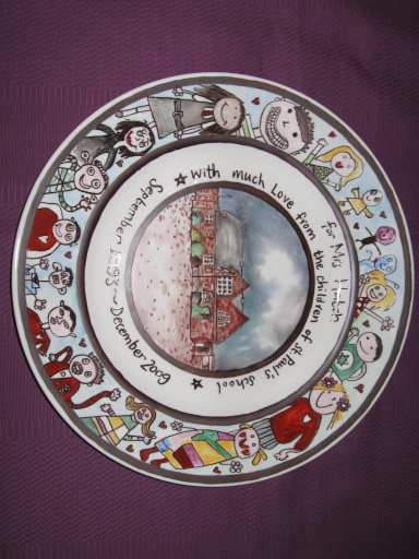 Teachers leaving plate