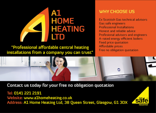 A1 home Heating Ltd - Central Heating Glasgow - Marketing