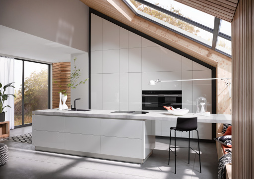 Handle less contemporary kitchen Staffordshire