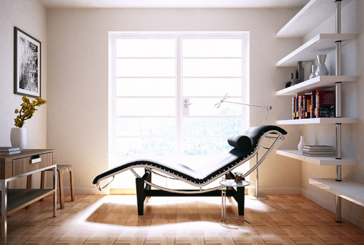 3D interior using Cinema 4D and VRay