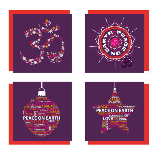 YogaBe Yoga Christmas Cards