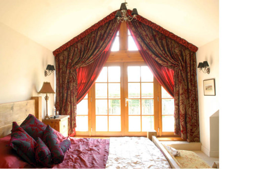 bespoke curtains for a gable end window