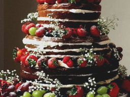 Naked Wedding Cake