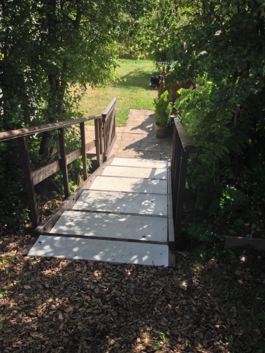Stepped access ramp