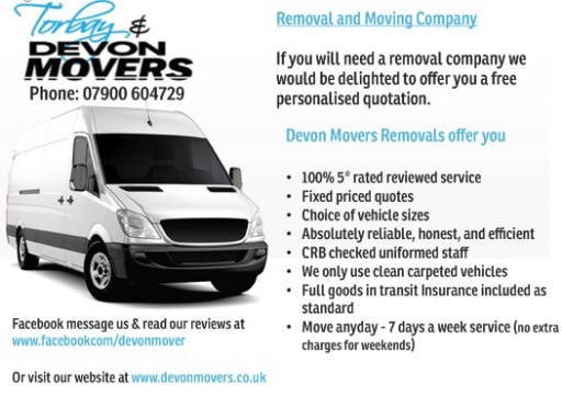 DEVON MOVERS REMOVALS TORBAY