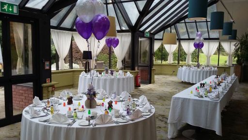 Balloon centrepieces