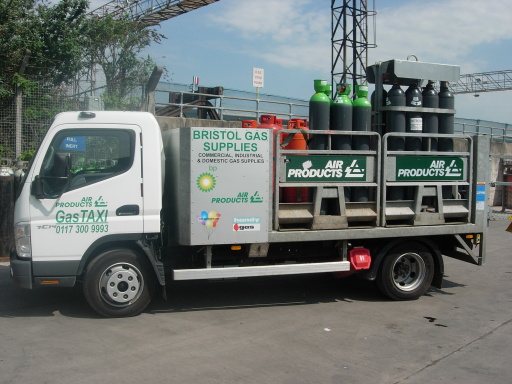 Gas Bottle Delivery Truck
