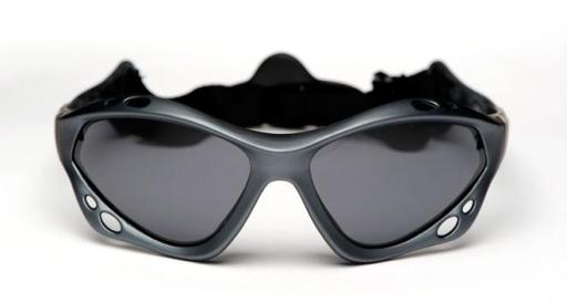 Waveshields kitesurfingsunglasses - Blue/Grey frame with Smoke Lens