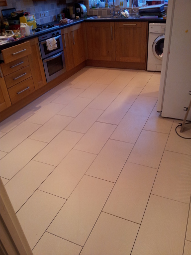 kitchen floor tiling in textured porcelain
