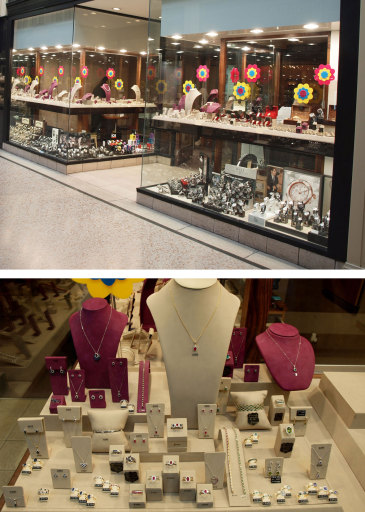 Jewellery window displays