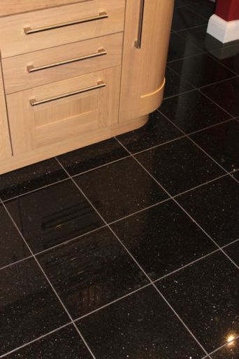 Black granite with gold fleck