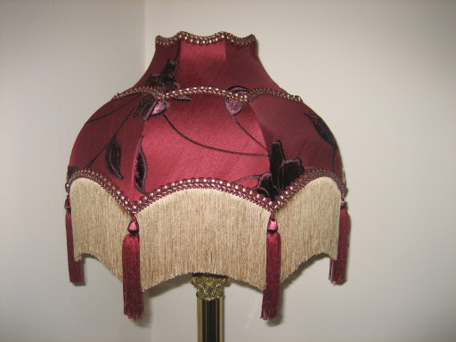 silk lampshade handmade in the UK