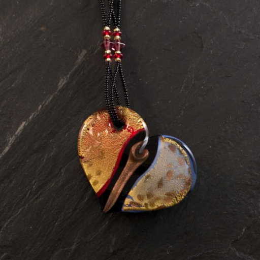 Murano Large heart Pendant