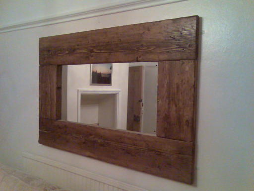 Bespoke wooden mirror