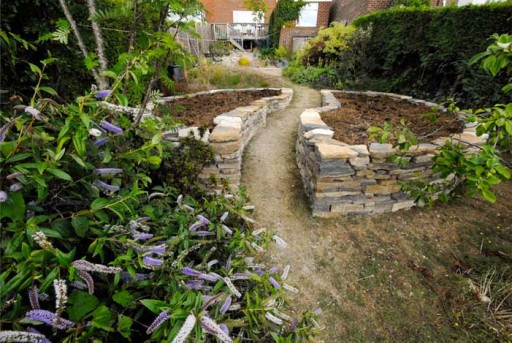 Dry Stone Circular Terraced Bed