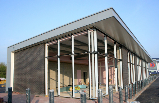 Commercial brickwork build