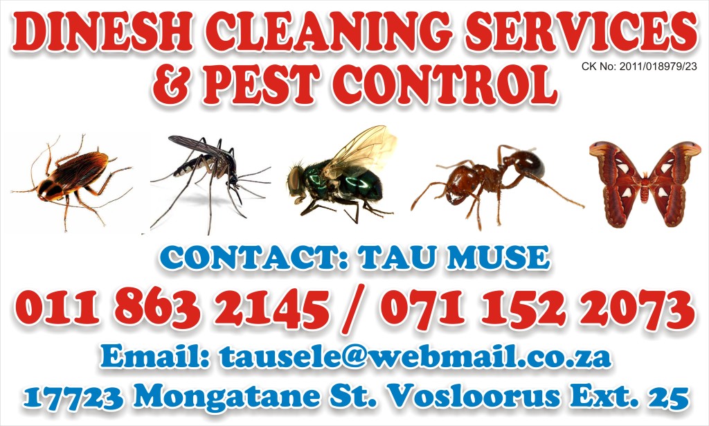 Dinesh cleaning services and pests control 17723 mongatane str,Ext 25