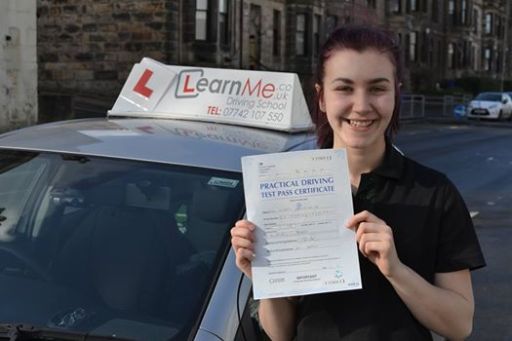 First time driving test pass Paisley