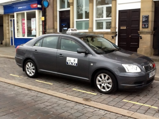 Bob's Taxi - Plate No 8.