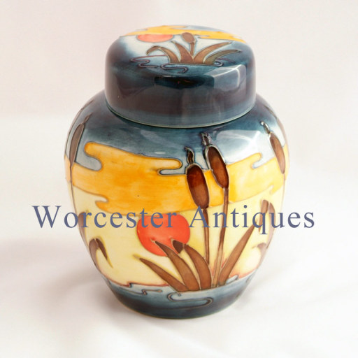 Collectable Moorcroft Ginger Jar, Reeds at Sunset www.collectablesandantiques.co.uk
