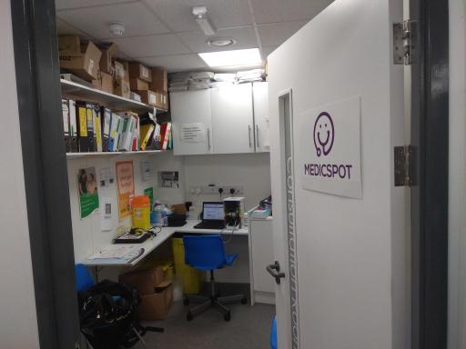 Wembley walk in centre consulting room