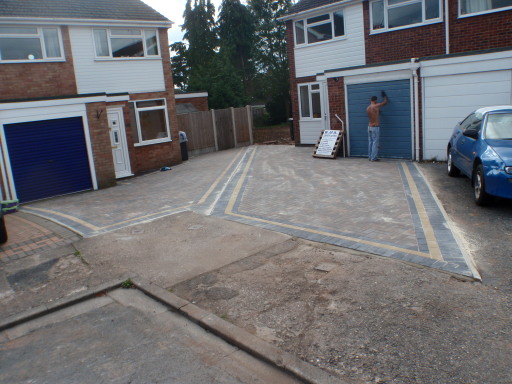 block paved driveway in worcester