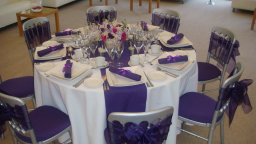 White &amp; Purple Theme, What you see you can hire all under 1 roof!