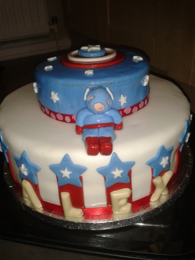 Captain America Birthday Cake - 35.00