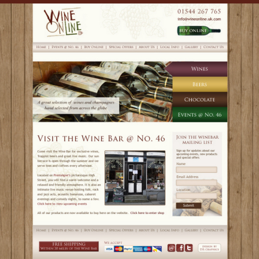 One of our recently completed websites