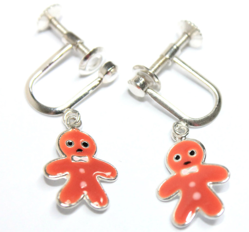 Chidren's earrings on screw fitting so no piercing required