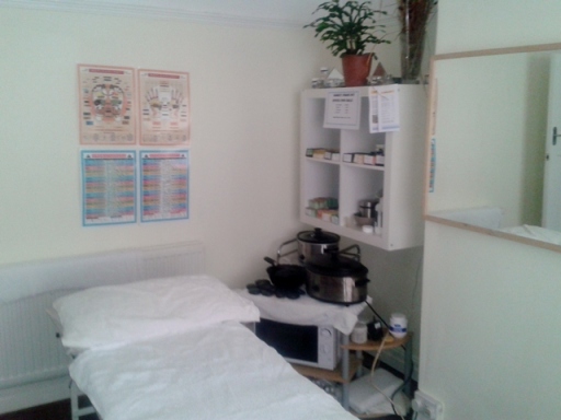 Bright airy relaxing therapy room
