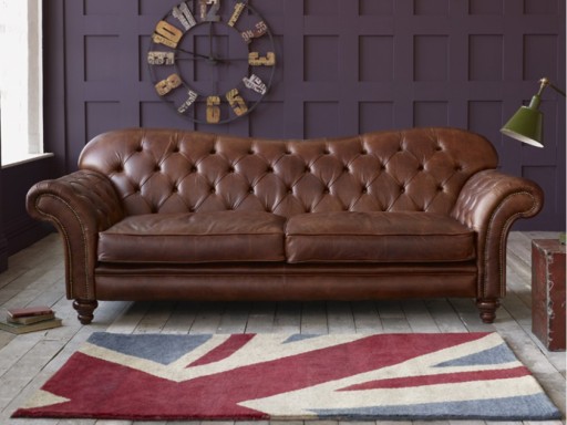 Arundel Vintage Brown Leather Sofa