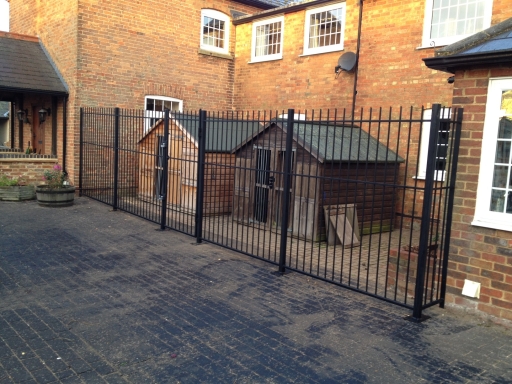 security fencing and gate