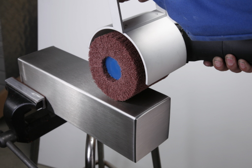 Finimaster satin polisher and barrel sander