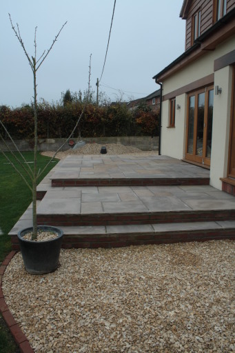 Indian sandstone Patio in Trowbridge