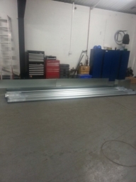 Dace Print, Rotherham: Roller Shutter prepared to be installed