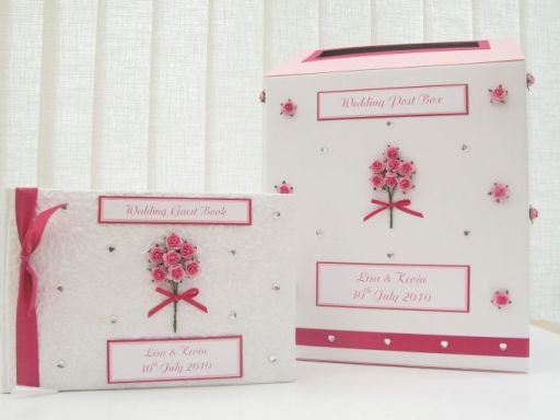 wedding post box and guest book