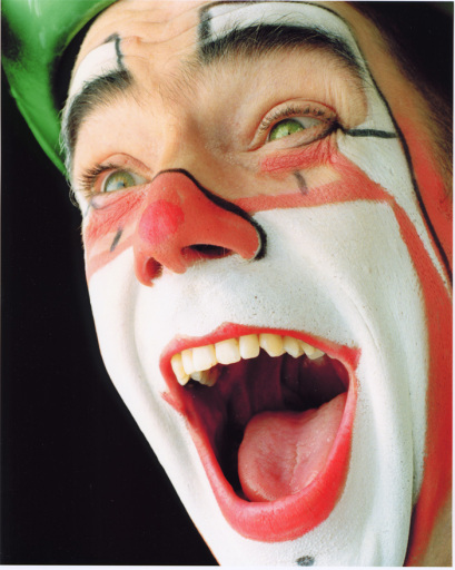 Dingle Fingle with clown face