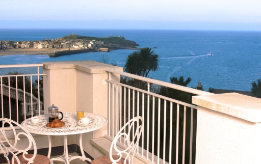View of St Ives harbour from the Master Suite