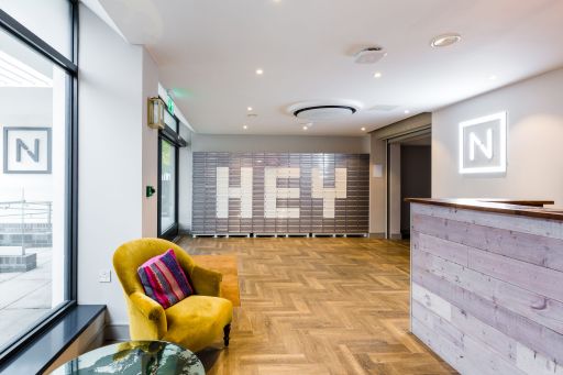 A welcoming bank of mailboxes at a student accommodation project in Cardiff, South Wales.