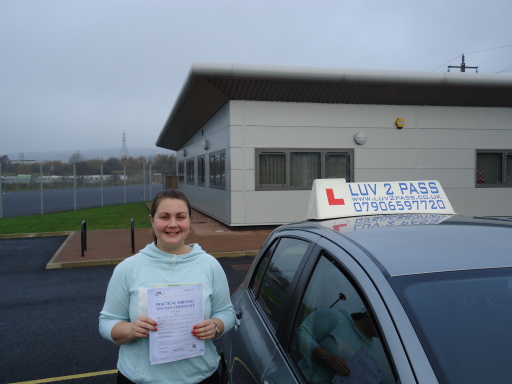Christine first time pass 1 minor