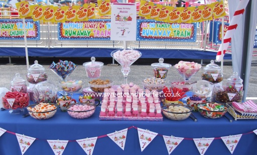Birthday sweets cart table Sheffield